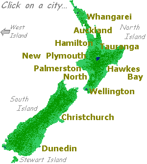 Map of NZ